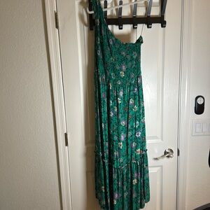 One shoulder maxi dress